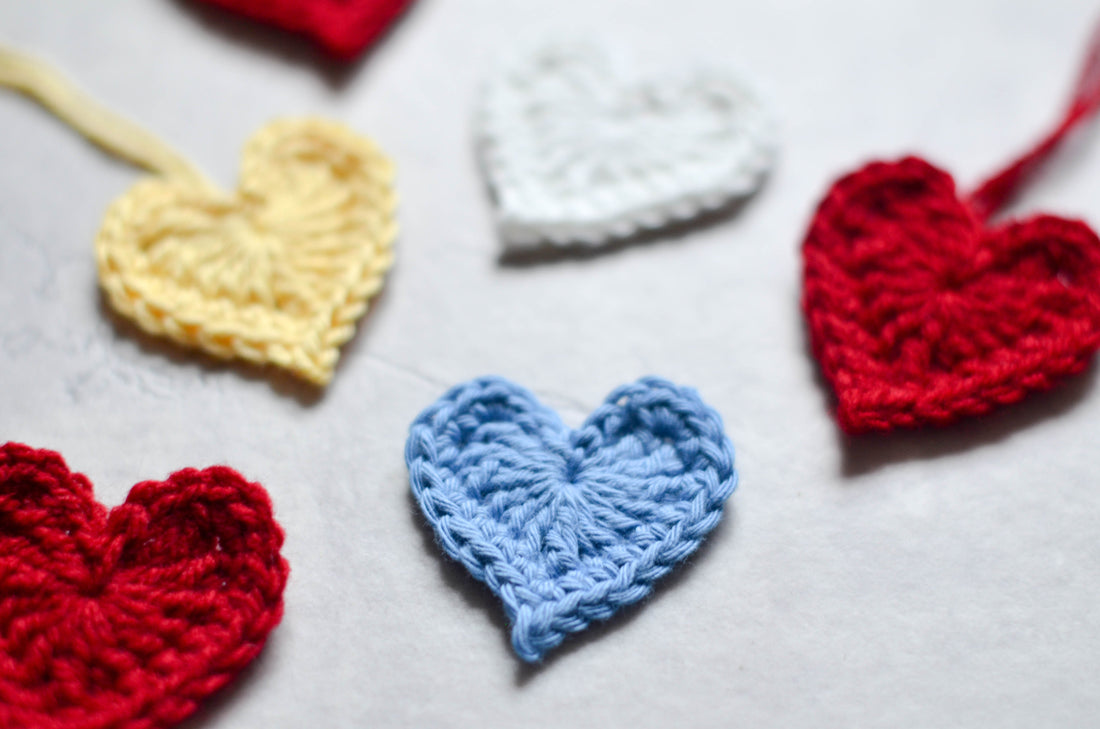Easy Crochet Hearts Free Pattern
