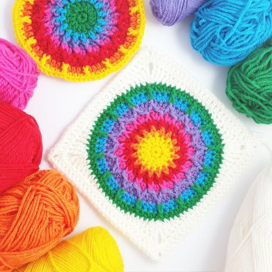 Kaleidoscope Granny Square Free Pattern